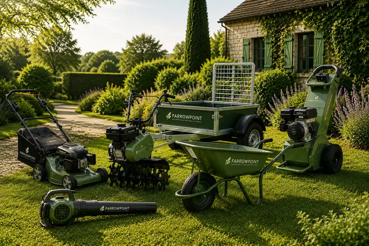 Matériel de jardin Farrowpoint dans un espace vert entretenu