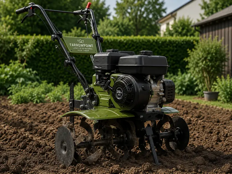 Motoculteur de jardin professionnel en location
